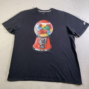 Nike Shirt Mens 2XL Black Sneaker Gumball Machine Graphic Tee Nike Air Shoes XXL